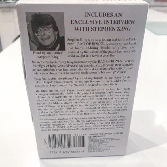 Stephen King - Bag of Bones - 16 Audio Cassettes / Audiobook (22hrs) - Picture 5 of 6